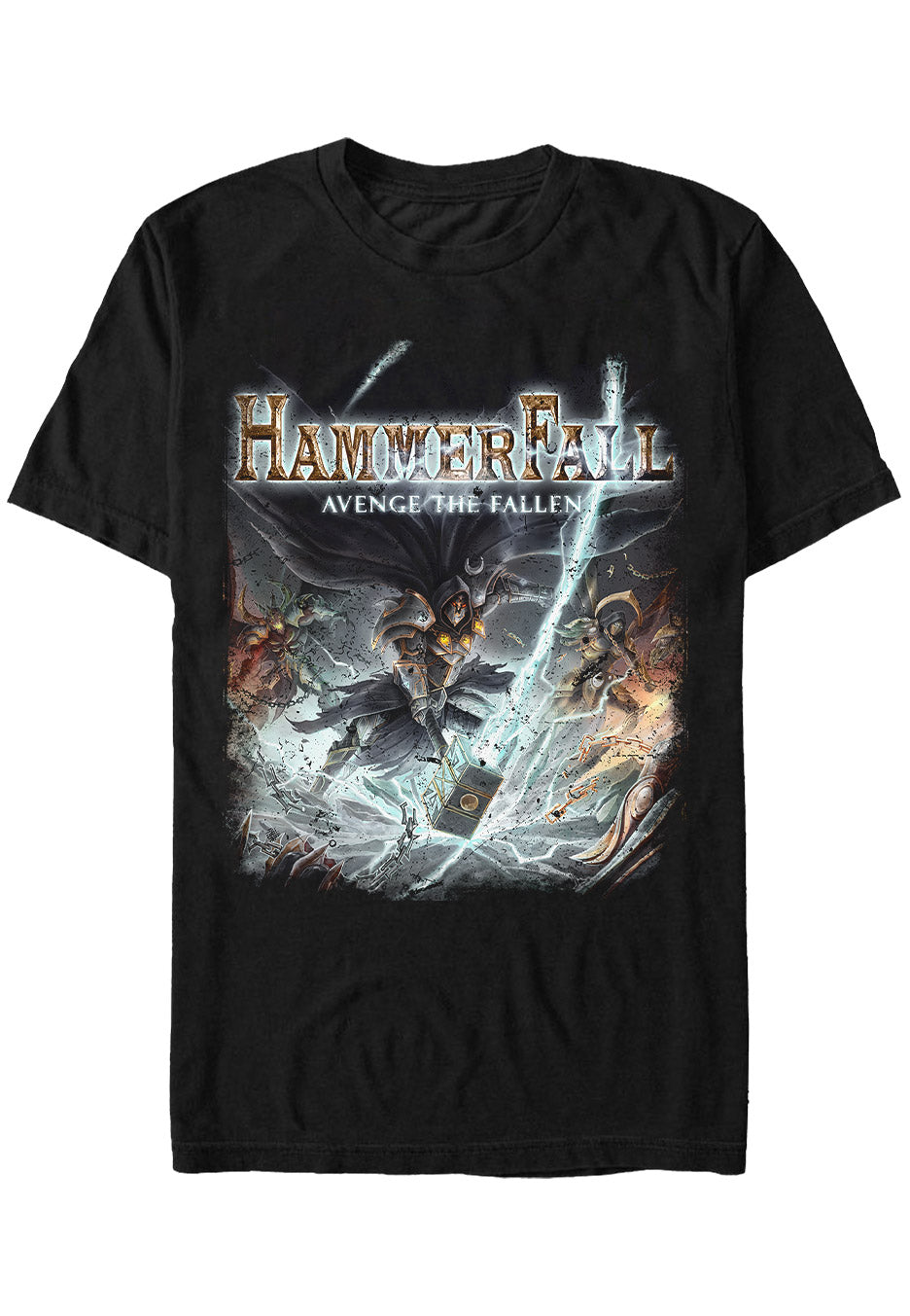 hammerfall-avenge-the-fallen-t-shirt-homme-noir-taille-m image 1