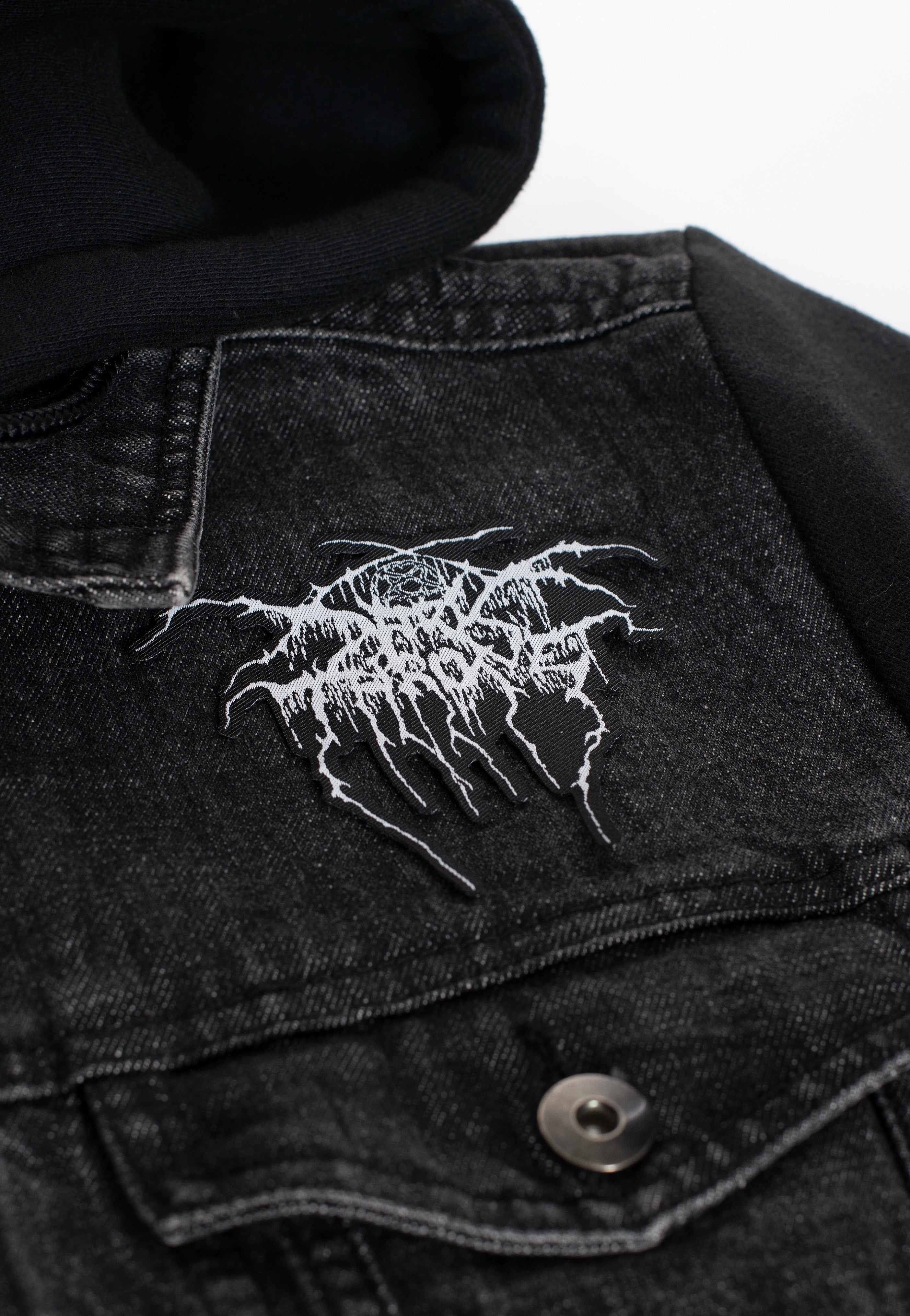 darkthrone-logo-cut-out-patch-cusson-noir image 3