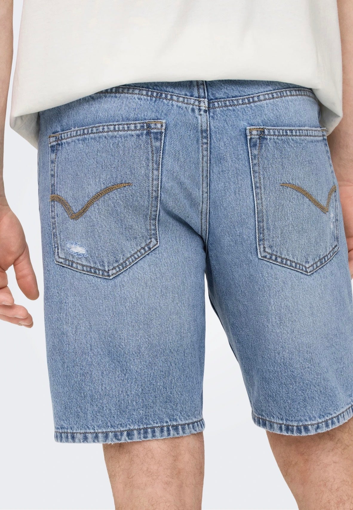 only-sons-edge-ram-short-jean-bleu-clair image 4