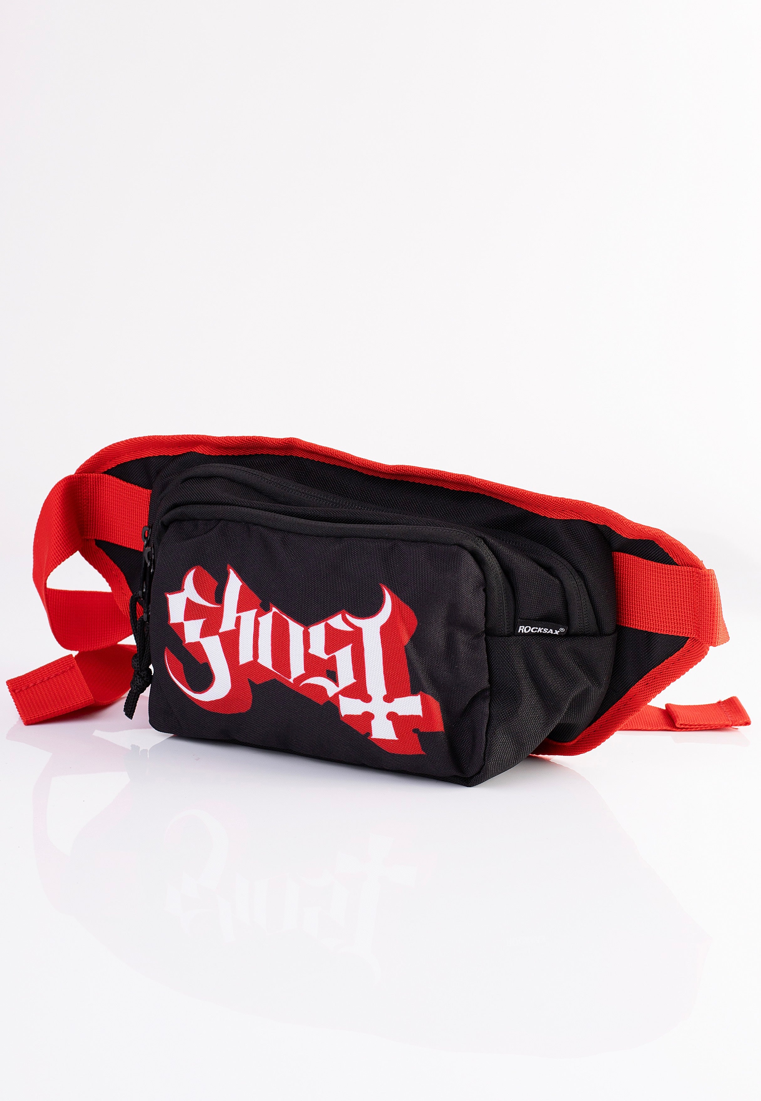 ghost-logo-sac-banane-noir-synth-tique-onesize image 1