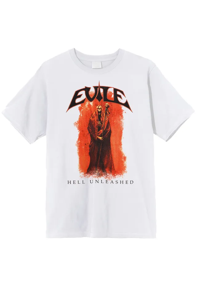 evile-hell-unleashed-t-shirt-blanc-metal-thrash image 1