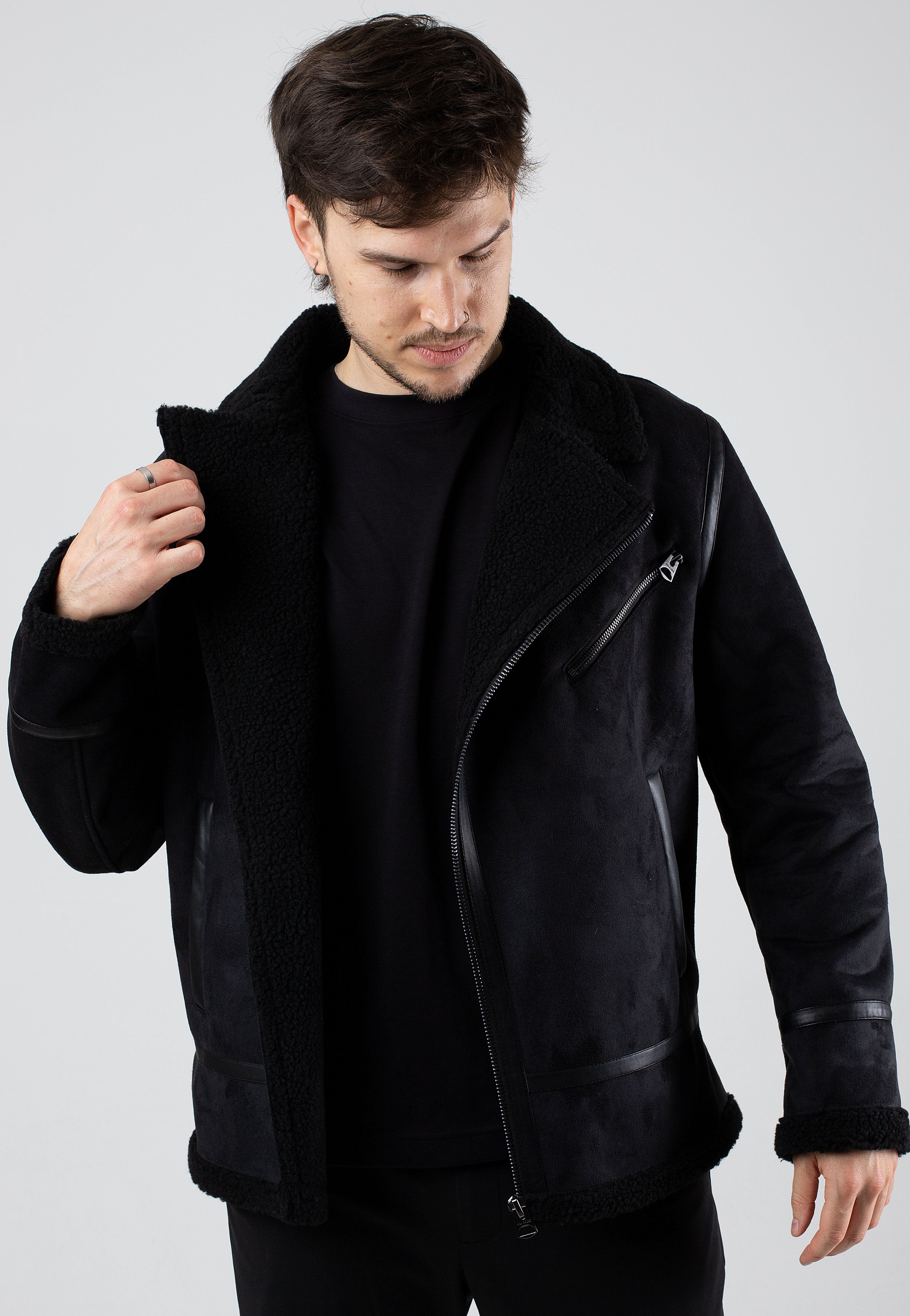 only-sons-robyn-veste-aviateur-noir-homme image 3