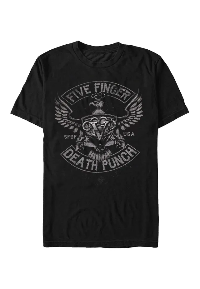 five-finger-death-punch-howe-eagle-crest-t-shirt-noir-homme image 1