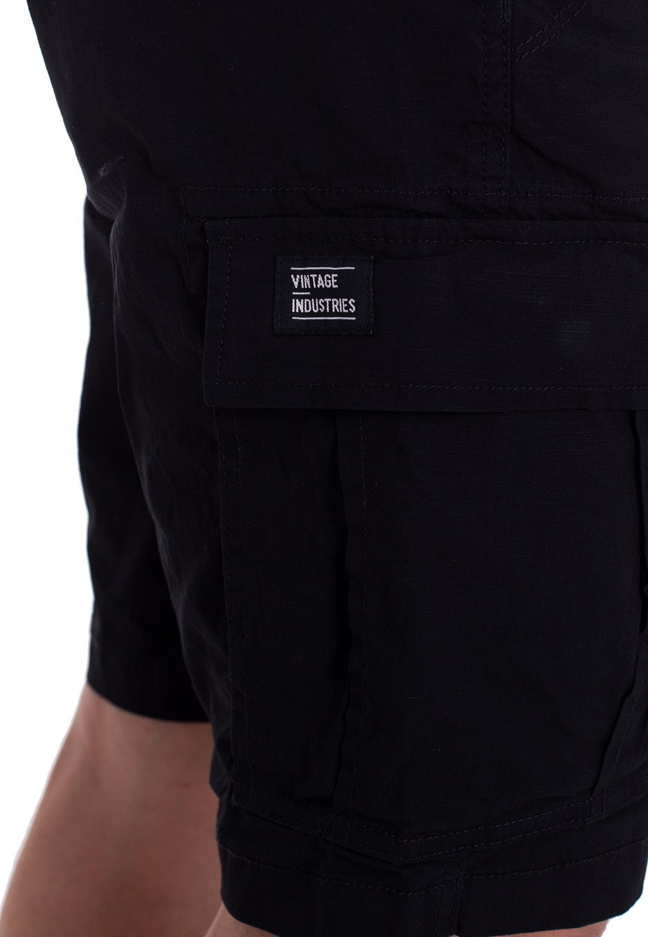 vintage-industries-ryker-steel-short-cargo-gris-coton image 4