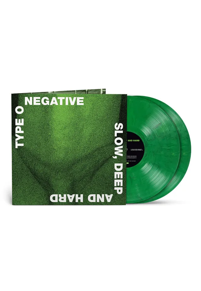 type-o-negative-slow-deep-and-hard-double-vinyle-vert-marbr image 1