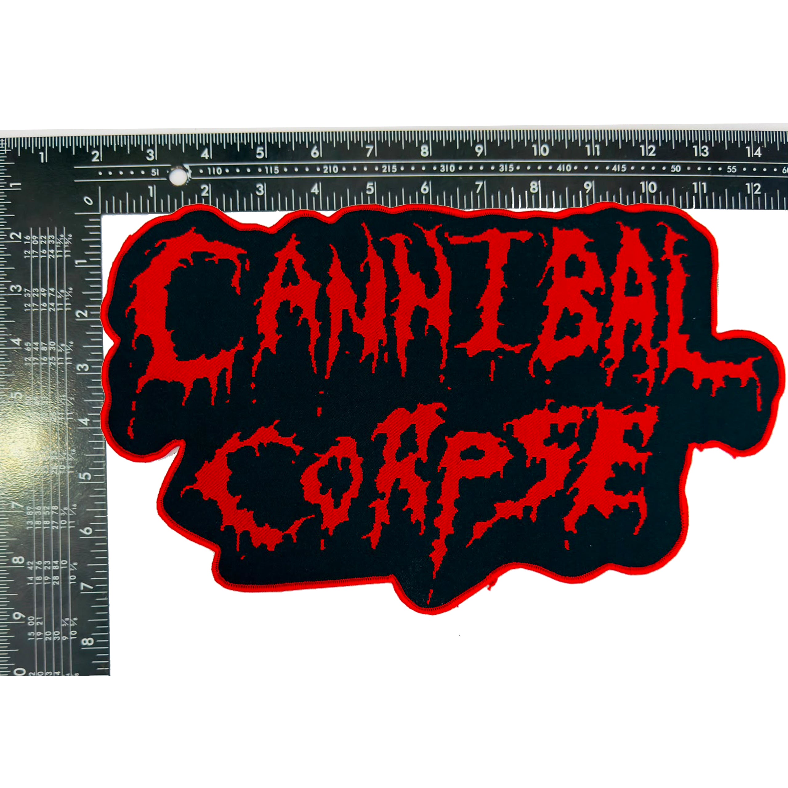 cannibal-corpse-old-logo-patch-tiss-oversize-bordure-noire image 5