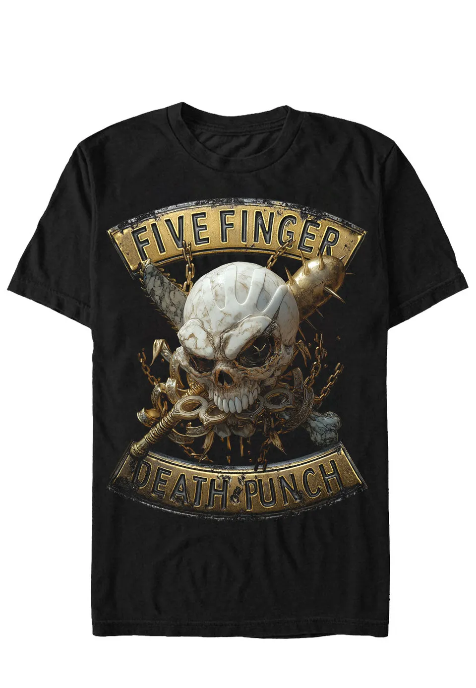five-finger-death-punch-golden-horde-t-shirt-noir-homme image 1