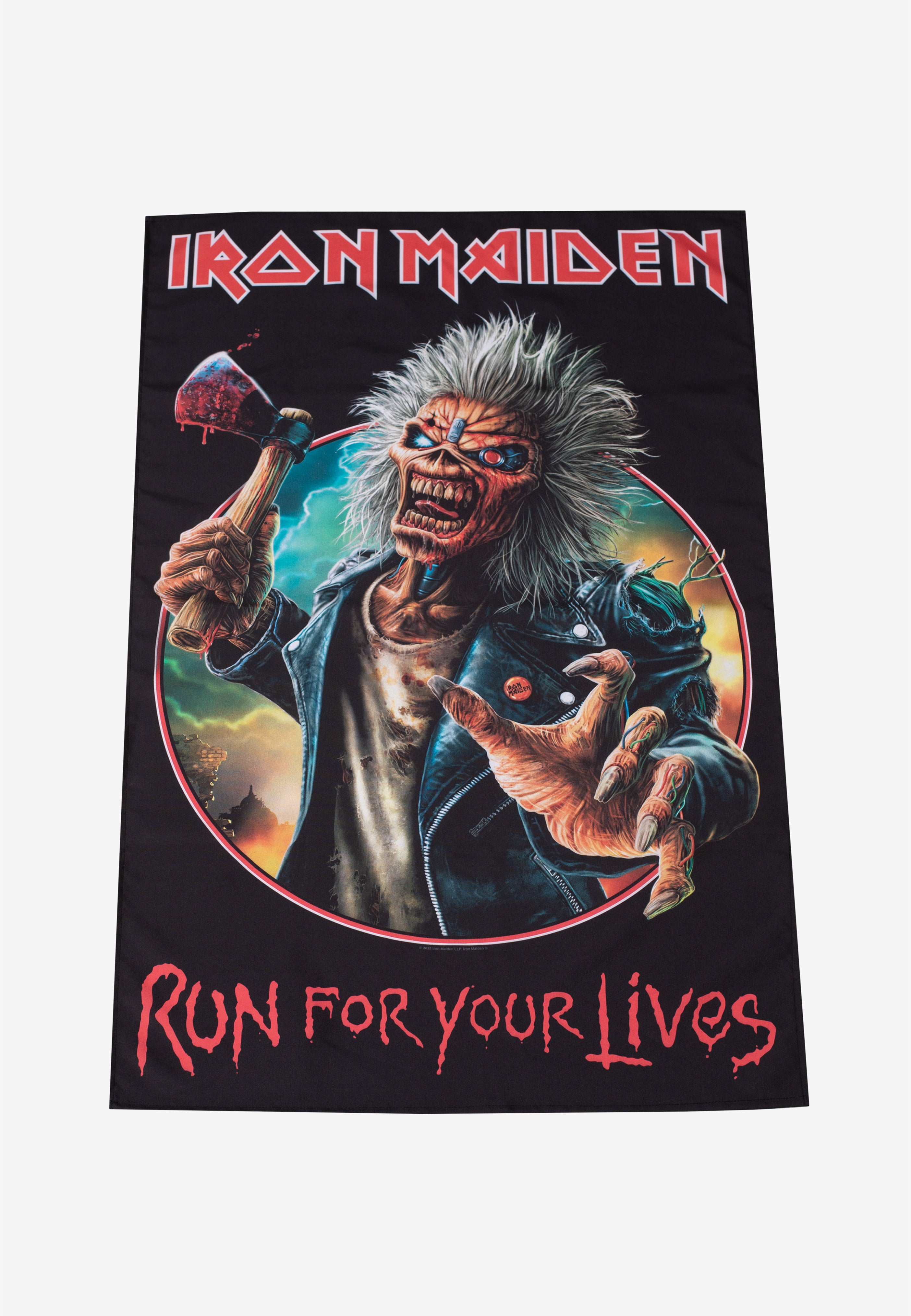 iron-maiden-run-for-your-lives-drapeau-flag-multicolore image 2