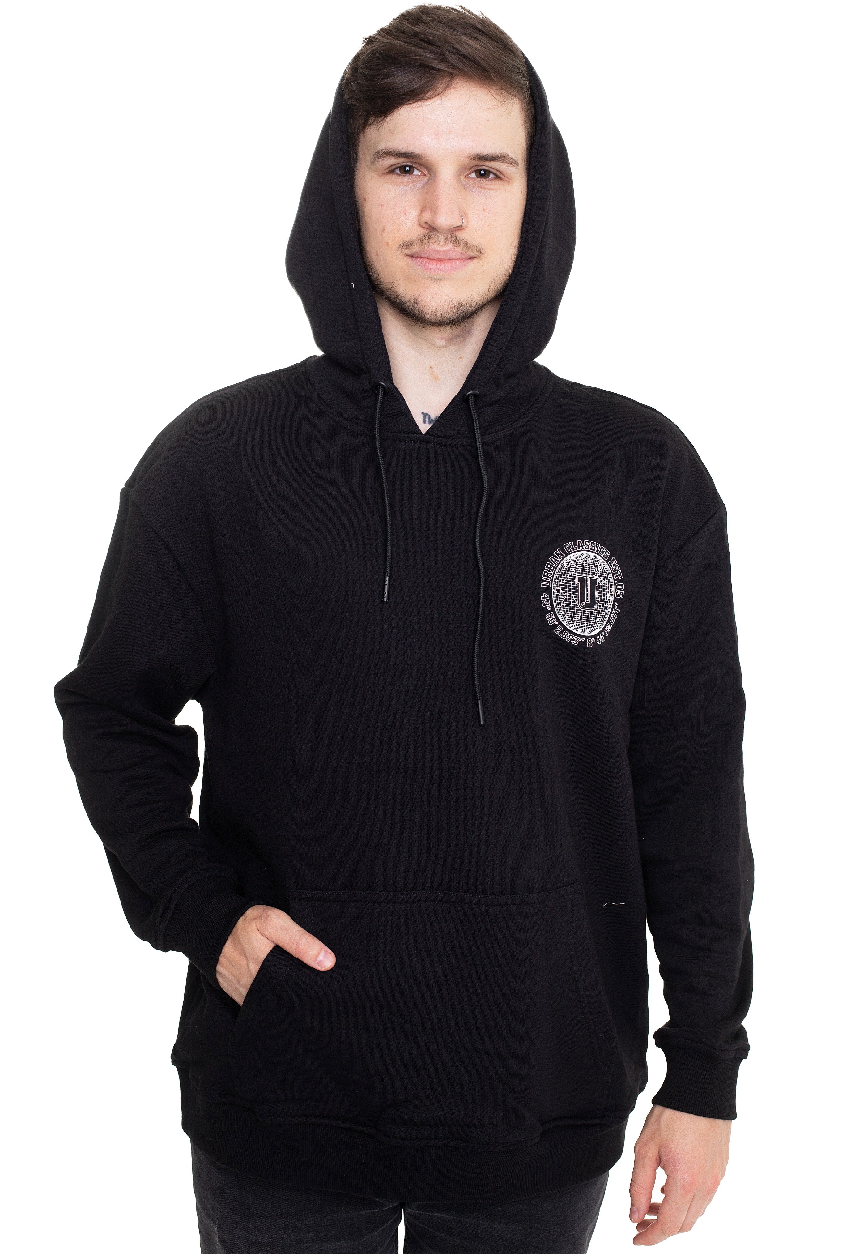 urban-classics-globetrotter-black-hoodie-noir-homme image 1