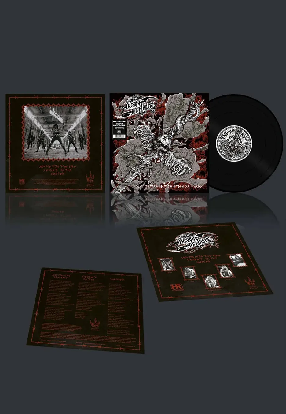 indian-nightmare-banished-into-endless-chaos-vinyle-noir-limit-heavy-metal image 1
