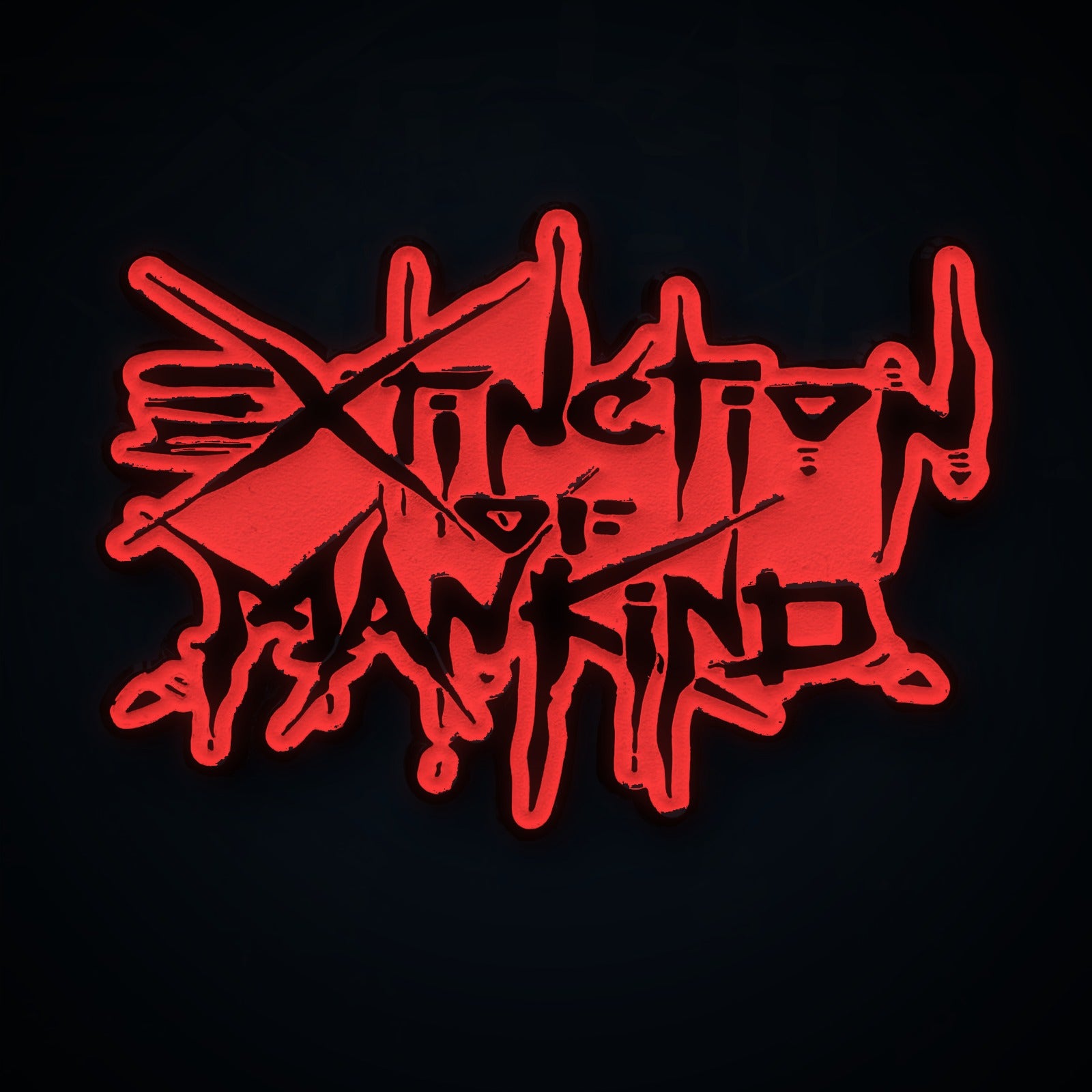 extinction-of-mankind-logo-pin-mail-nickel-mat-50-mm image 5