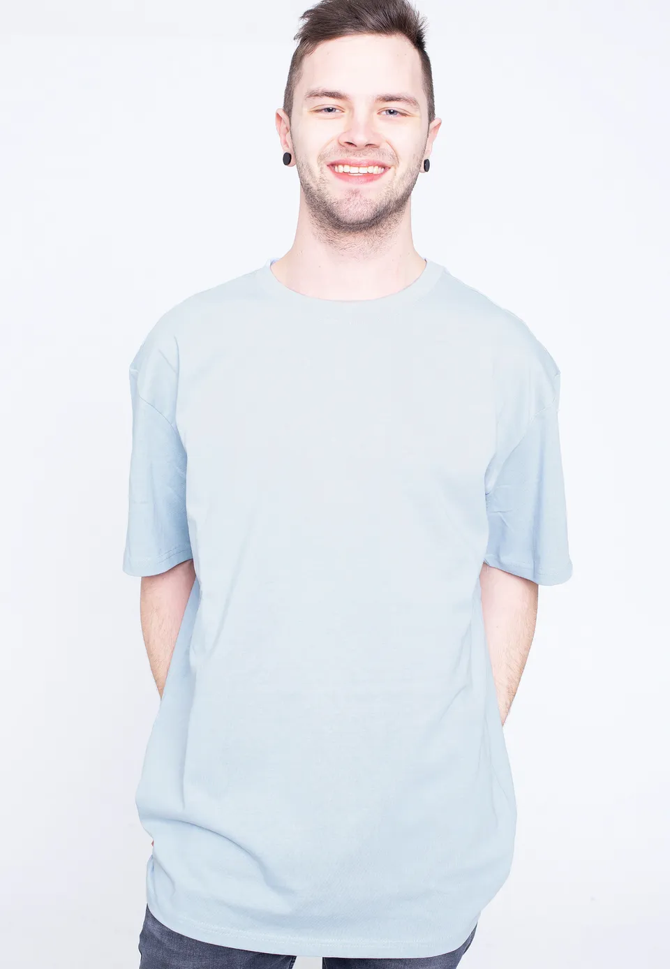 urban-classics-heavy-oversized-summerblue-t-shirt-bleu-basic image 1