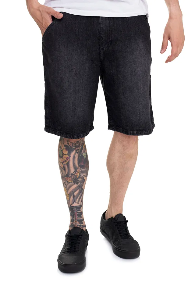 urban-classics-carpenter-short-jean-noir-d-lav image 1