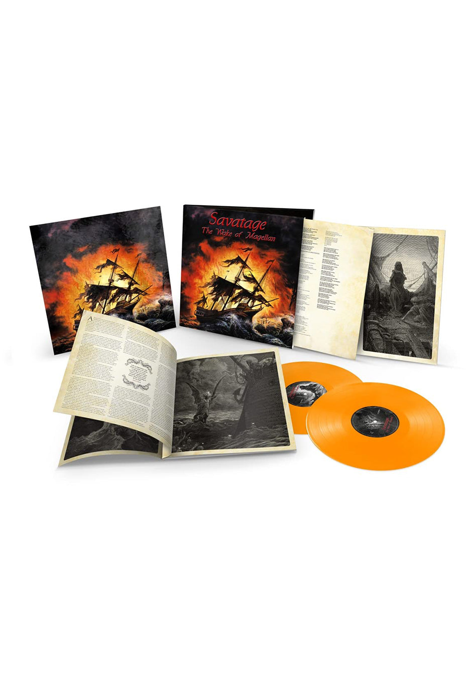 savatage-the-wake-of-magellan-double-vinyle-orange-heavy-metal image 2