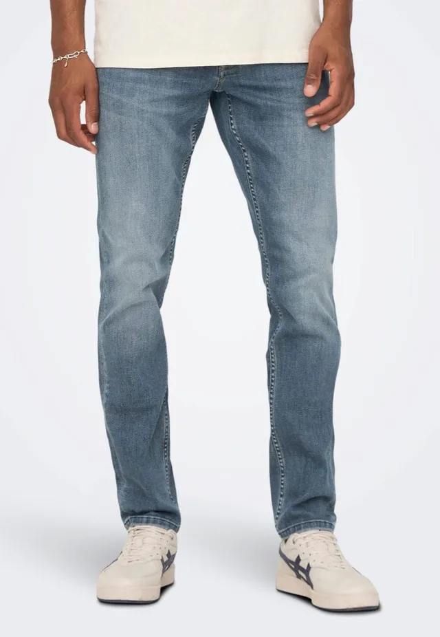 only-sons-loom-slim-jean-slim-bleu-fonc-homme image 1