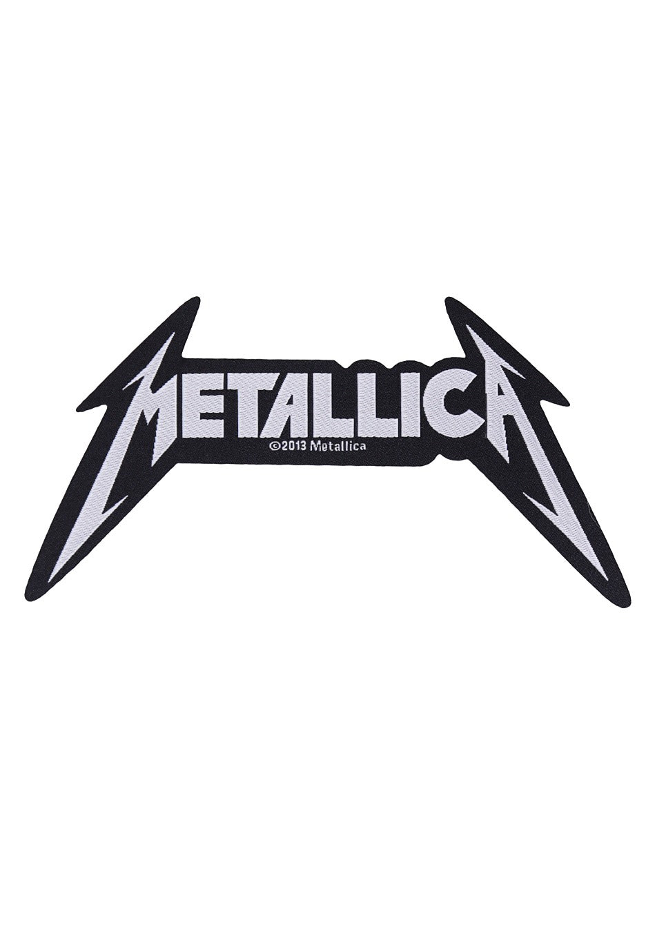 metallica-logo-die-cut-patch-noir-thrash-metal image 1