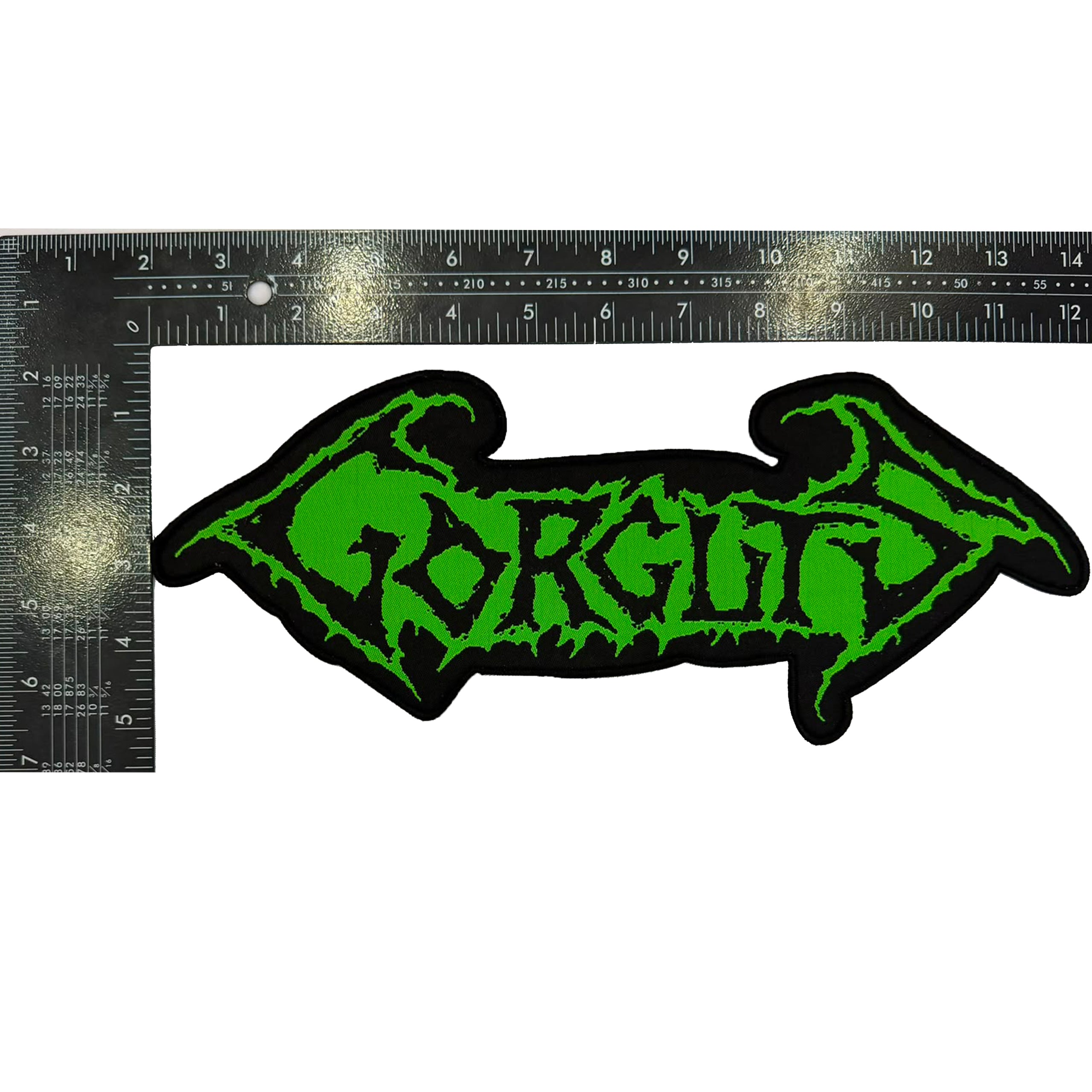 gorguts-logo-patch-tiss-oversized-bordure-noire image 3