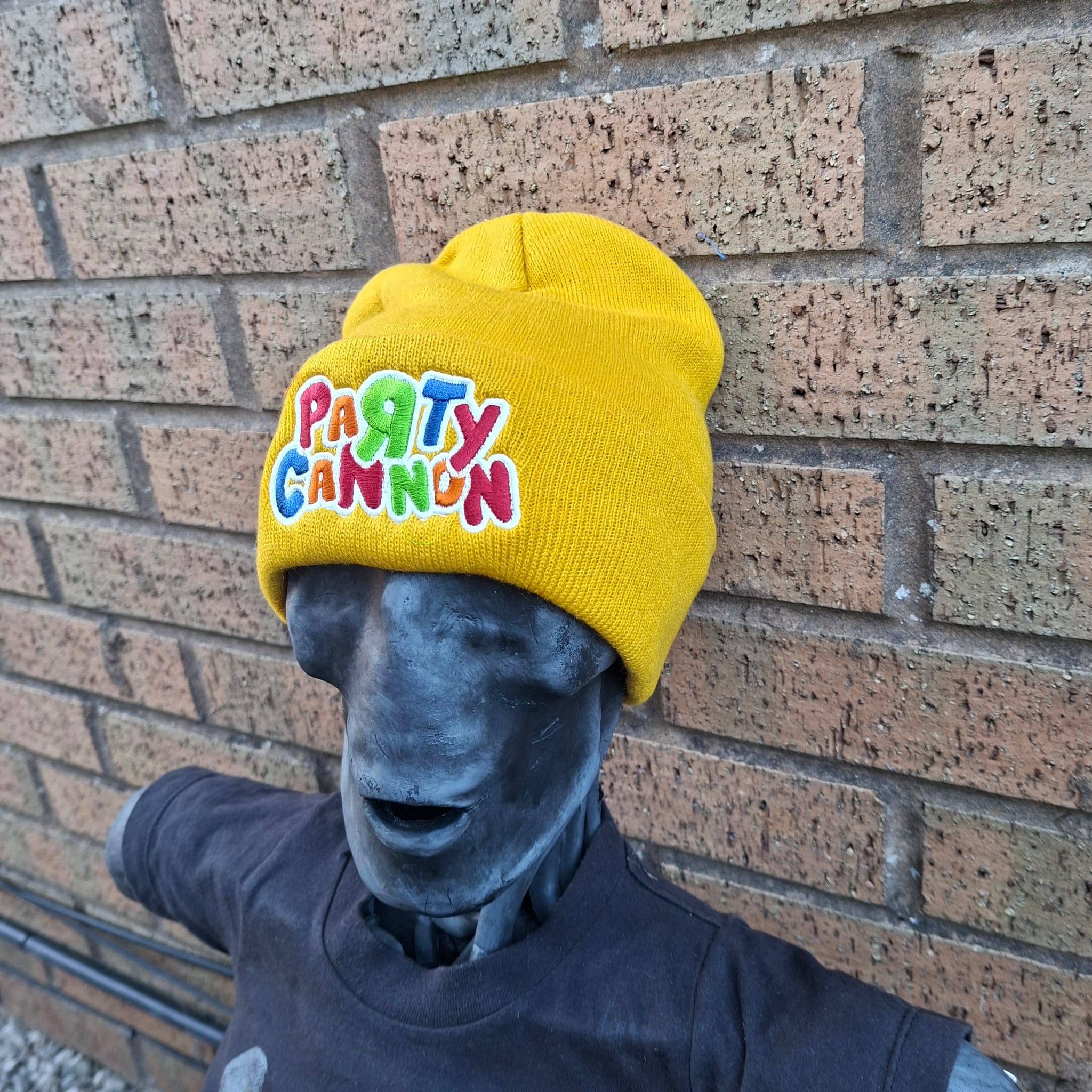 party-cannon-logo-glow-bonnet-jaune-moutarde image 5