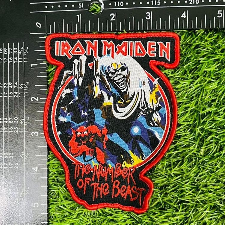 783punx-small-patch-iron-maiden-number-beast-patch-tiss-rouge image 7