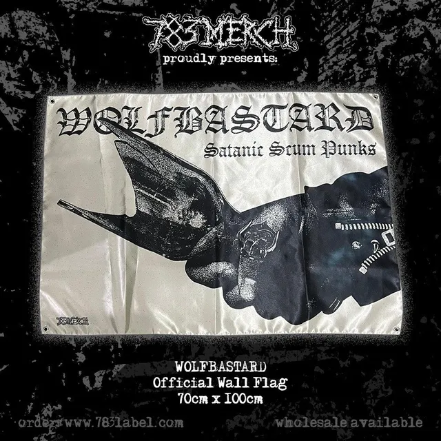 783punx-wolfbastard-satanic-scum-punks-drapeau-mural-100x70-cm image 1