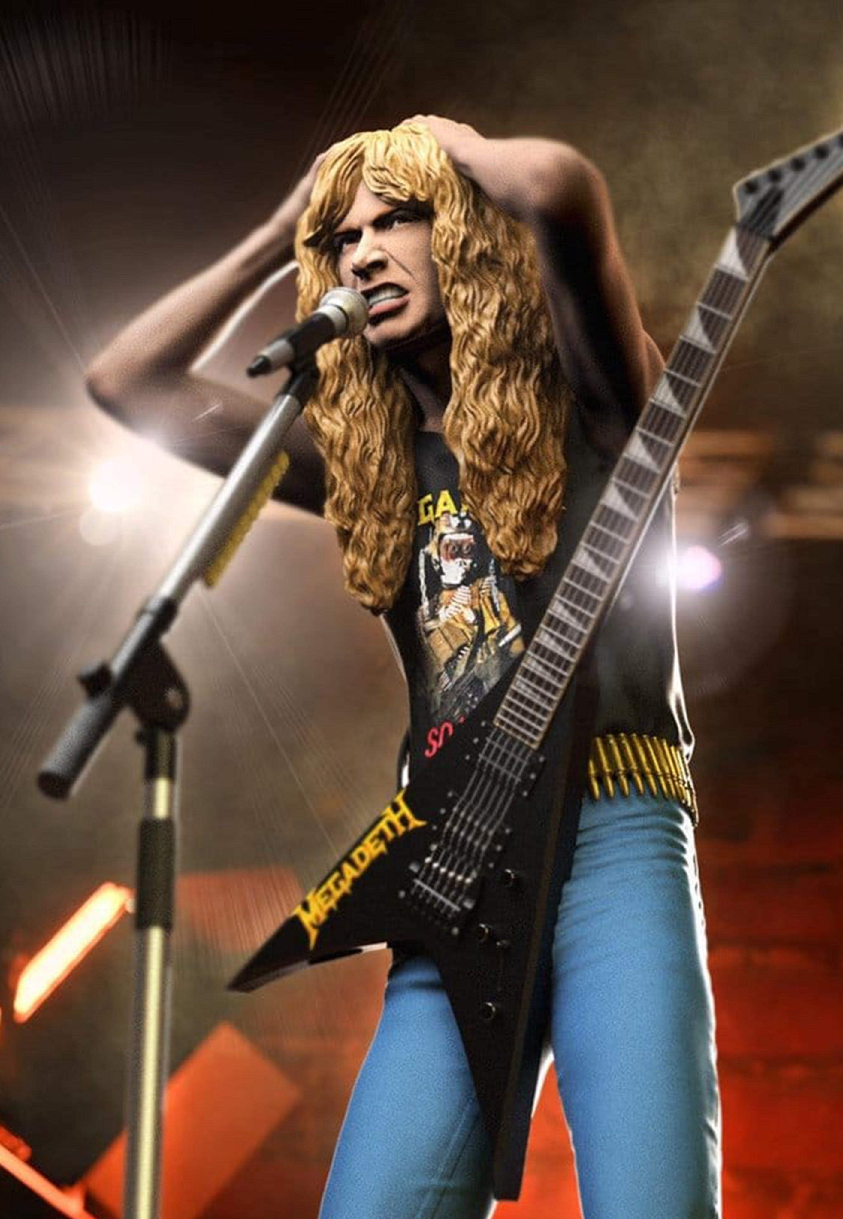 megadeth-dave-mustaine-ii-rock-iconz-statue-limit-e-multicolore image 4