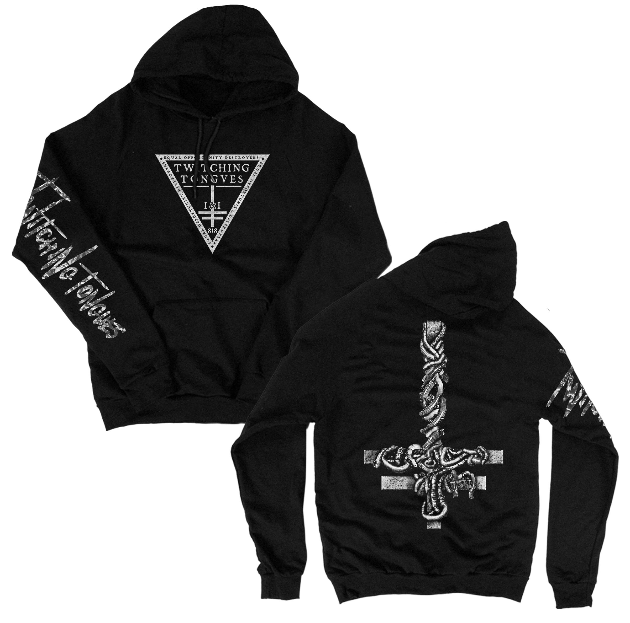 twitching-tongues-i-i-sweat-capuche-noir-independent image 1
