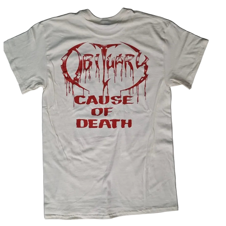 obituary-cause-of-death-t-shirt-blanc-cass-coton image 3
