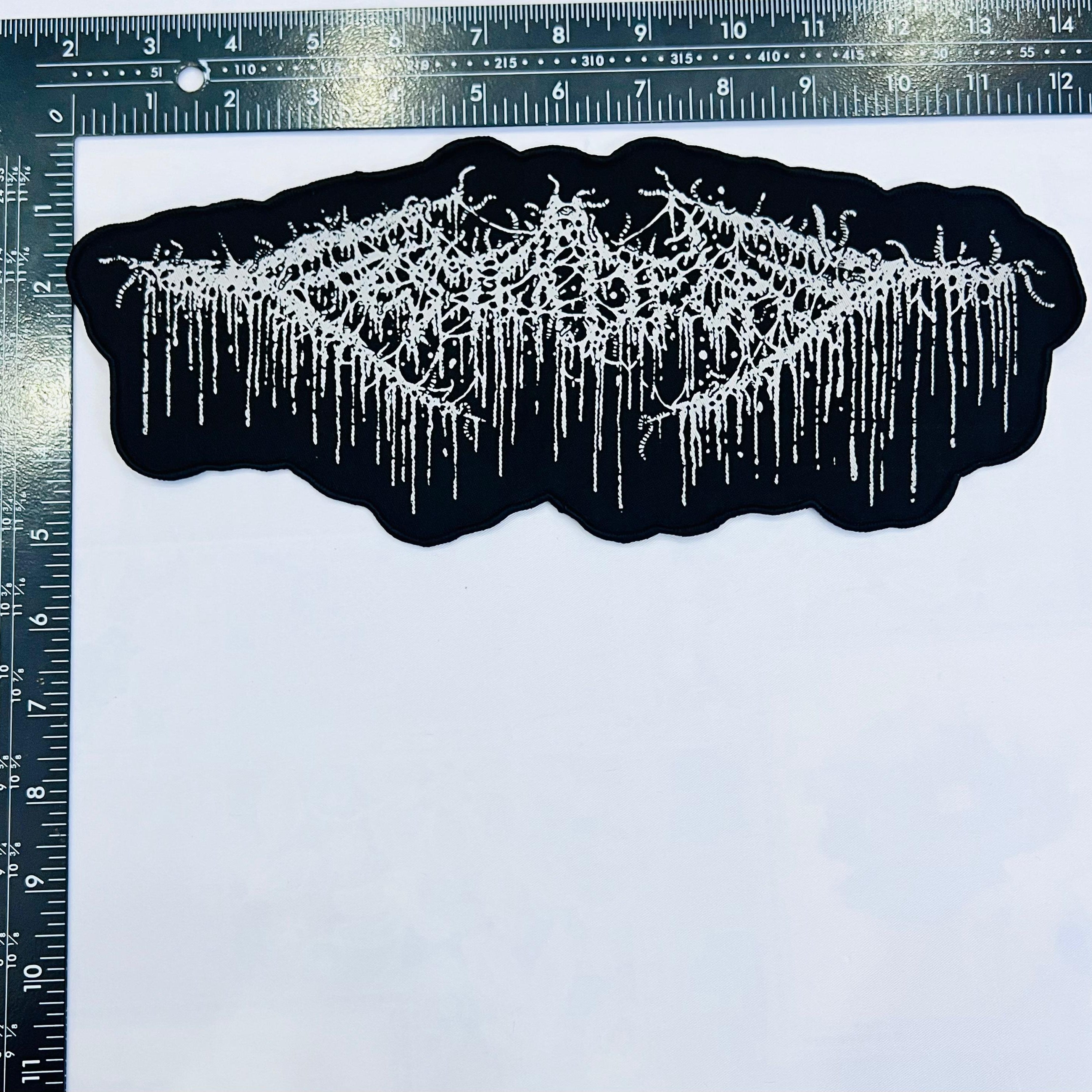 festerdecay-logo-patch-tiss-oversize-30-cm-noir image 3