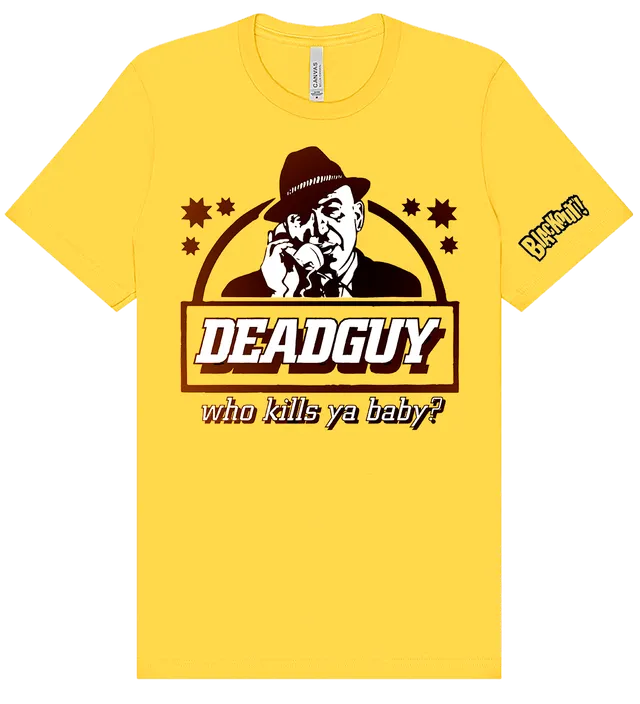 blackout-deadguy-who-kills-ya-baby-t-shirt-jaune image 1