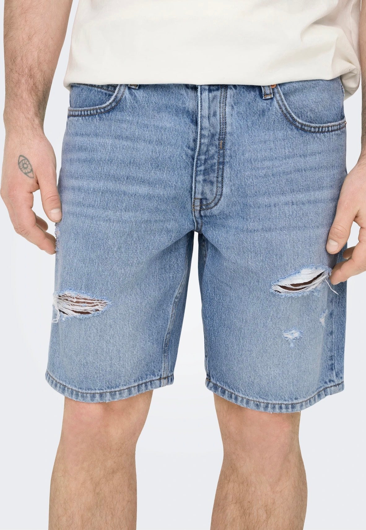 only-sons-edge-ram-short-jean-bleu-clair image 3