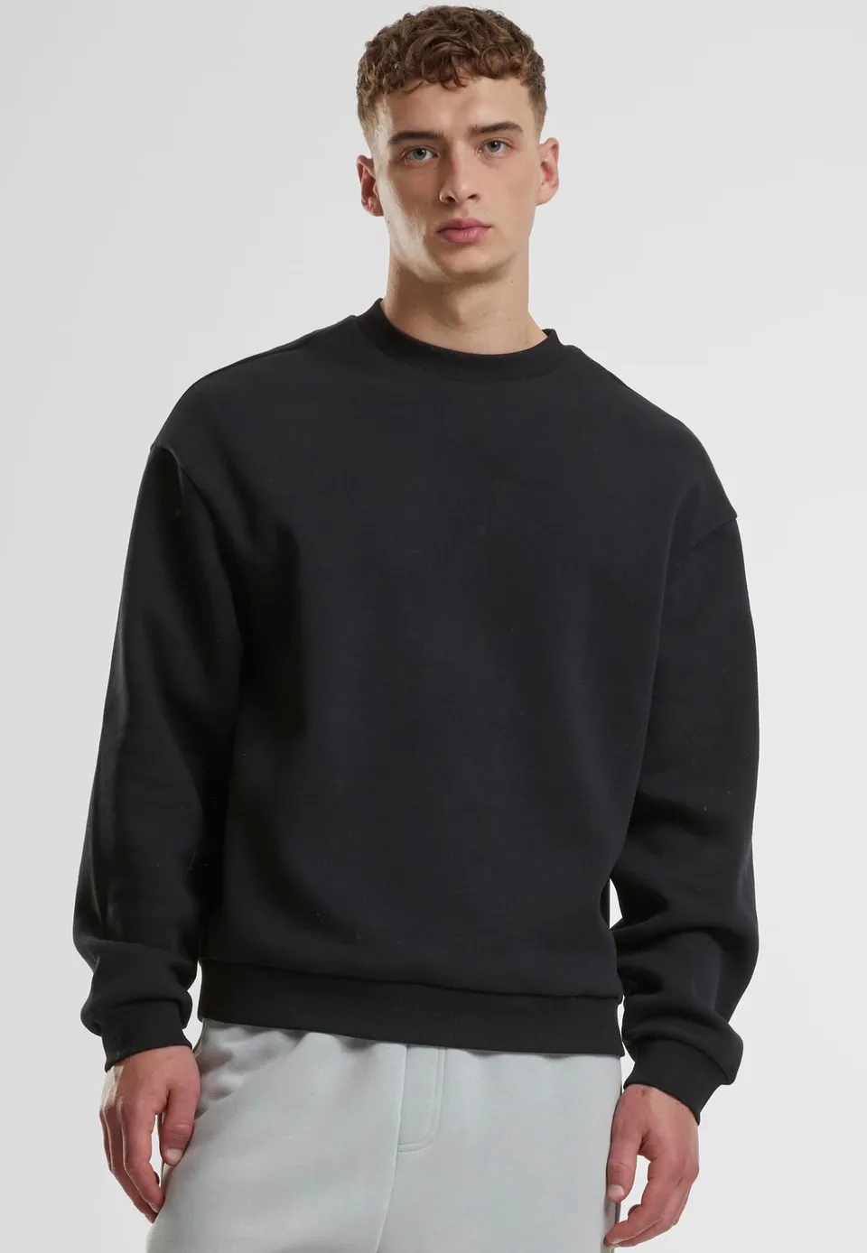 urban-classics-fluffy-black-sweater-noir-m-streetwear image 1
