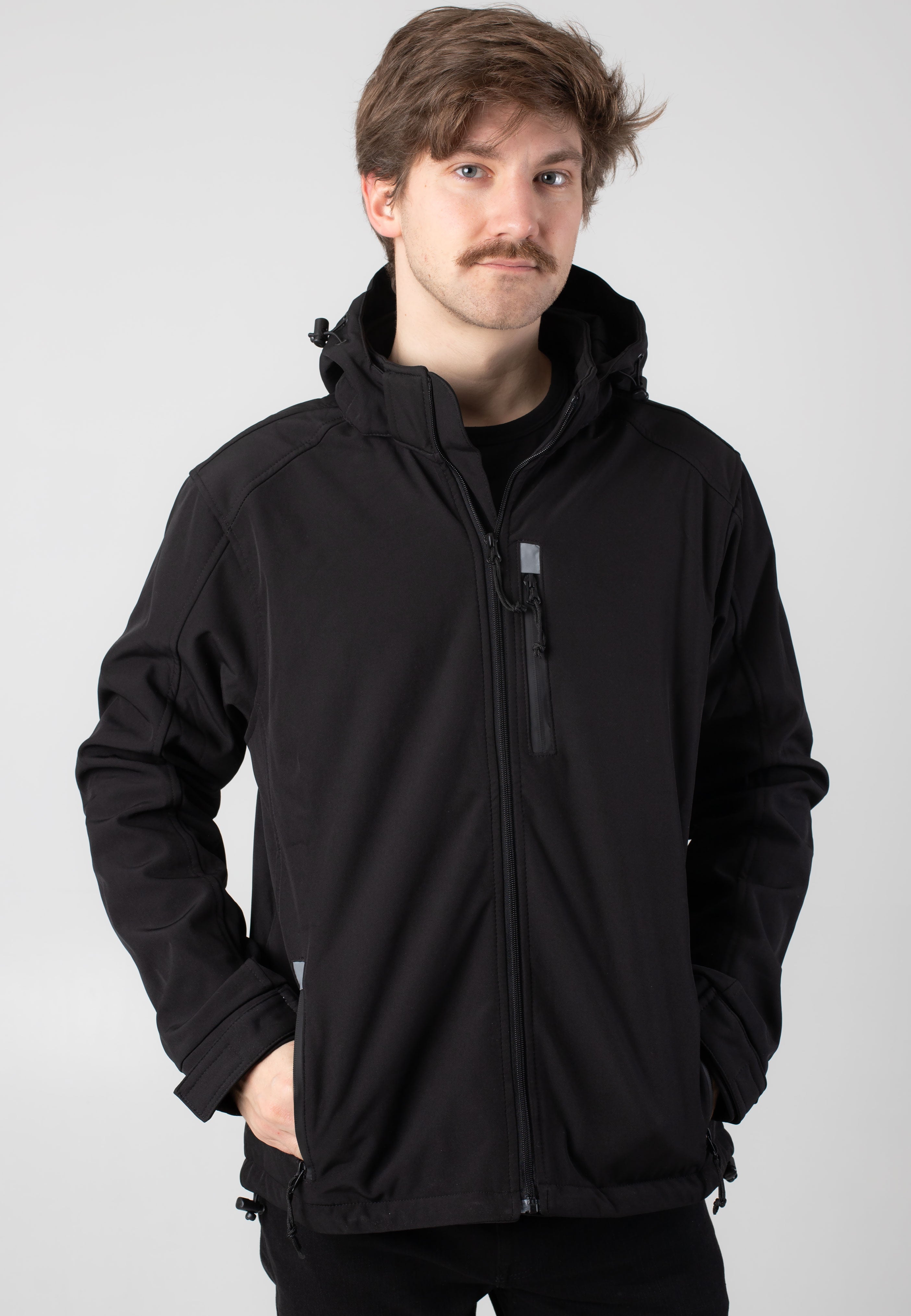 brandit-softshell-hurricane-veste-noire image 1