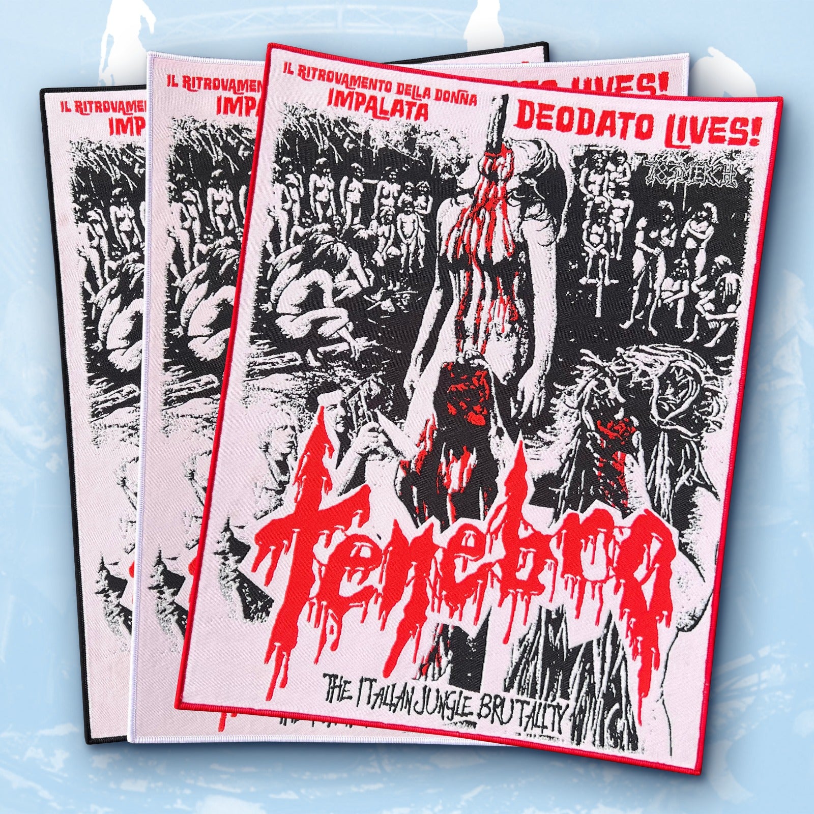 tenebro-deodato-lives-backpatch-cusson-bordure-noire image 1