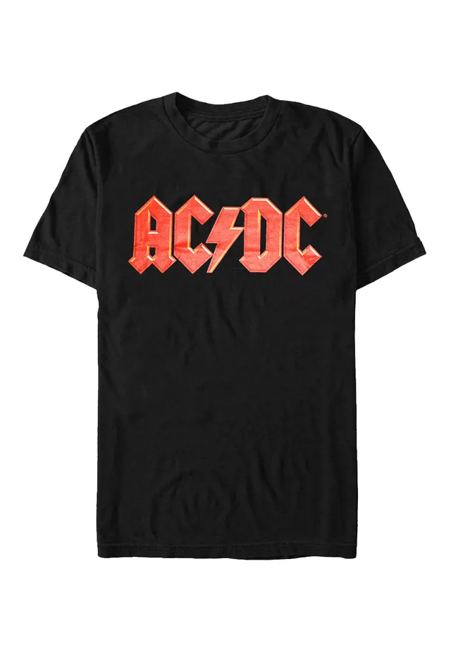 ac-dc-red-logo-t-shirt-noir-homme-manches-courtes image 1