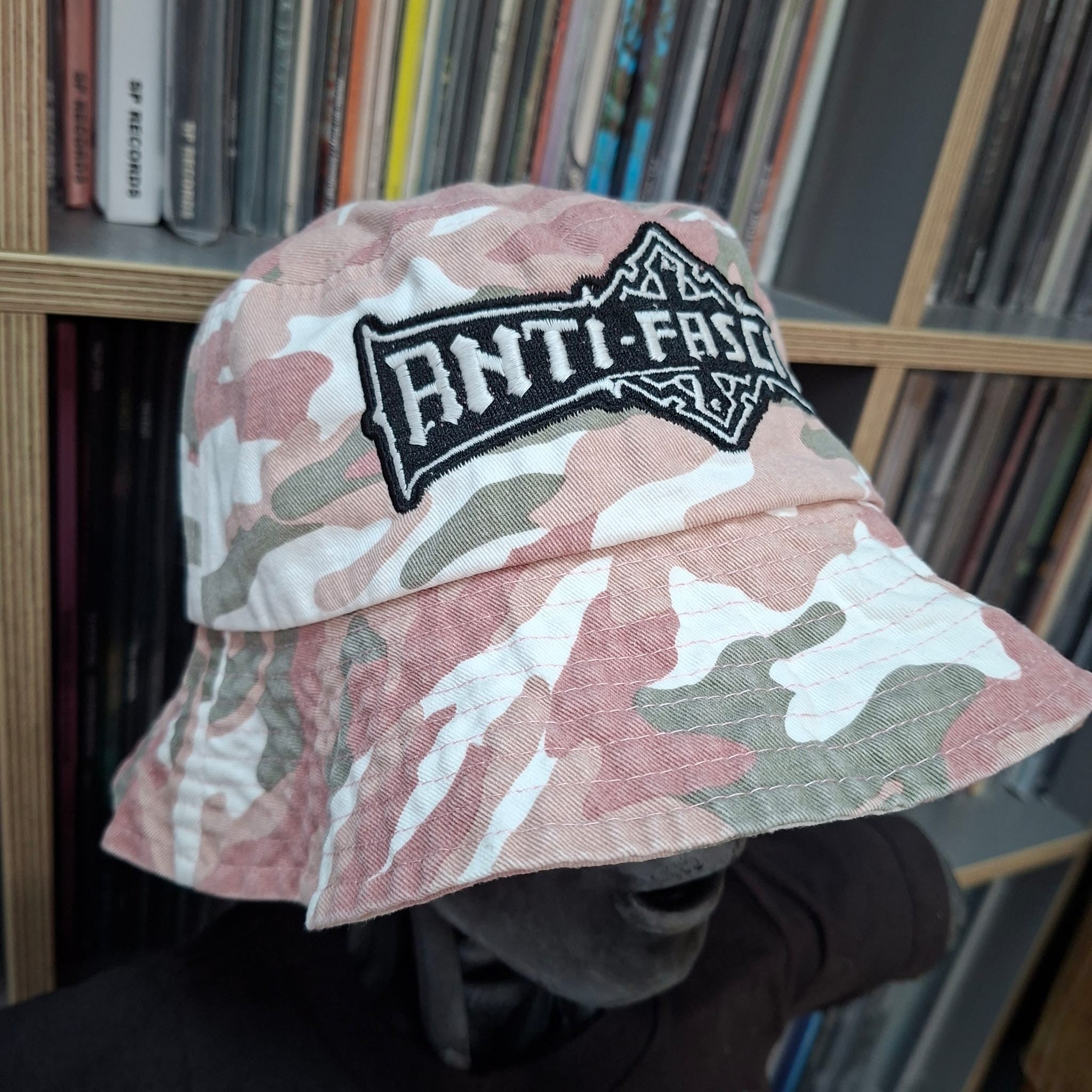 bolt-thrower-anti-fascist-bob-bucket-hat-camo-rose-phosphorescent image 3