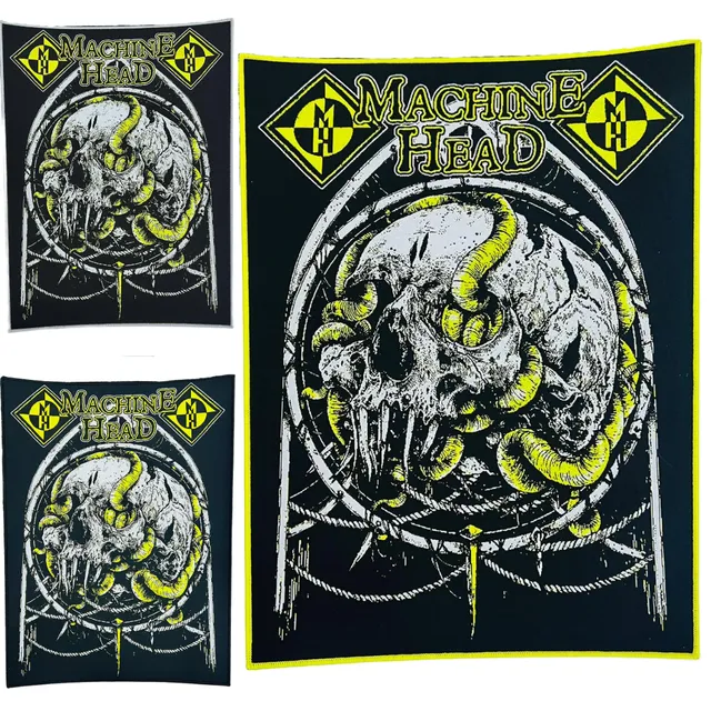 machine-head-rotten-backpatch-dos-bordure-noire image 1