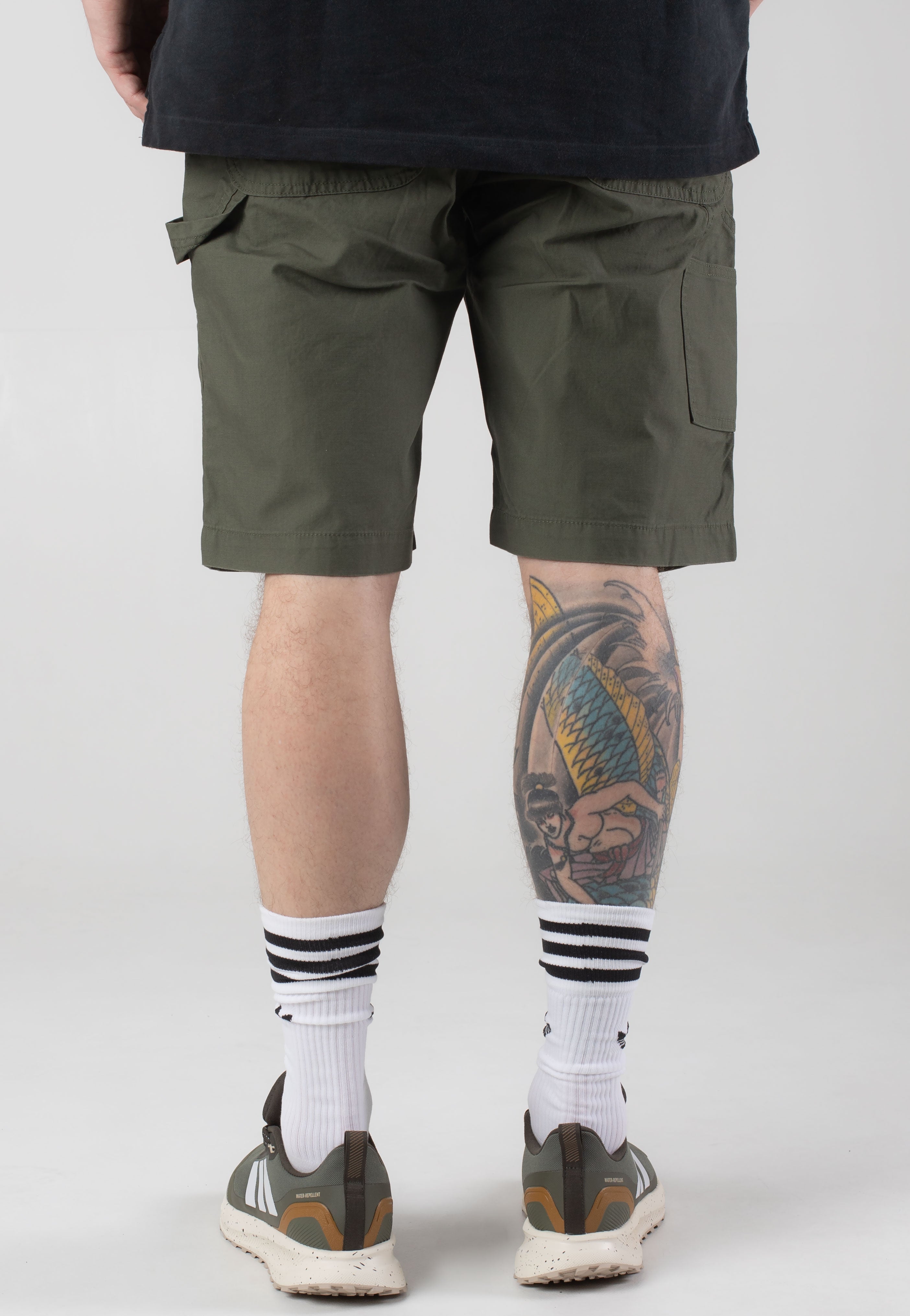 vintage-industries-alcott-olive-short-vert-homme-cargo image 2