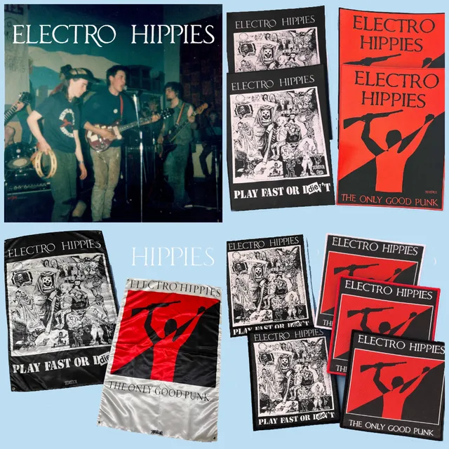 electro-hippies-only-good-punk-bundle-patch-flag image 1