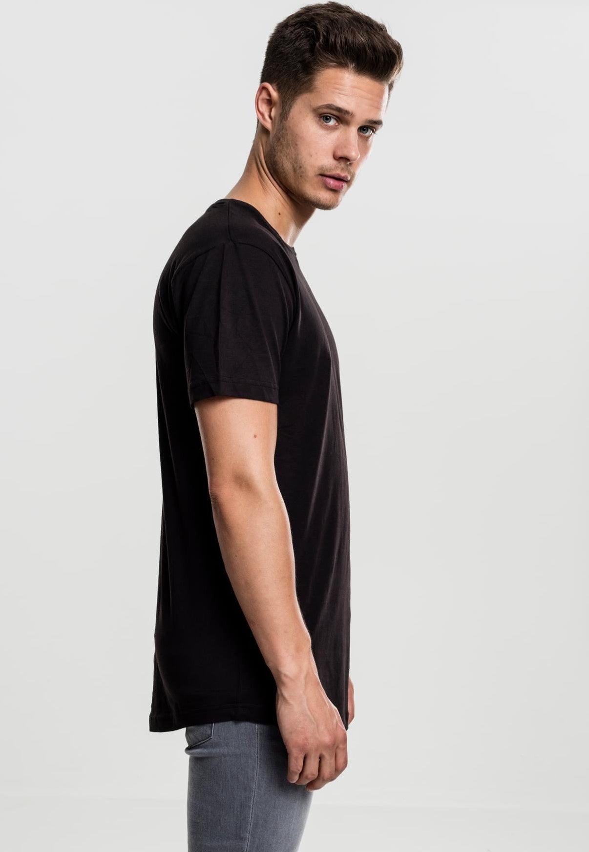 urban-classics-shaped-long-t-shirt-noir-homme image 2