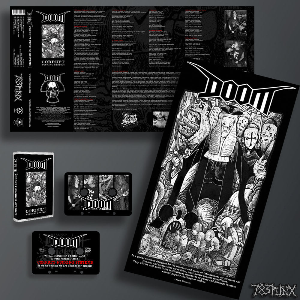doom-corrupt-fucking-system-cassette-deluxe-tape-coque-noire image 2