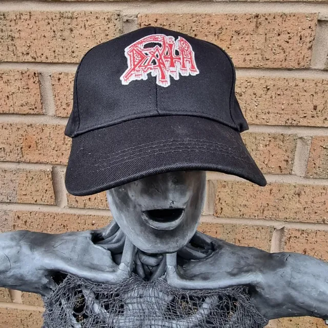 death-logo-casquette-baseball-phosphorescent-rouge image 1
