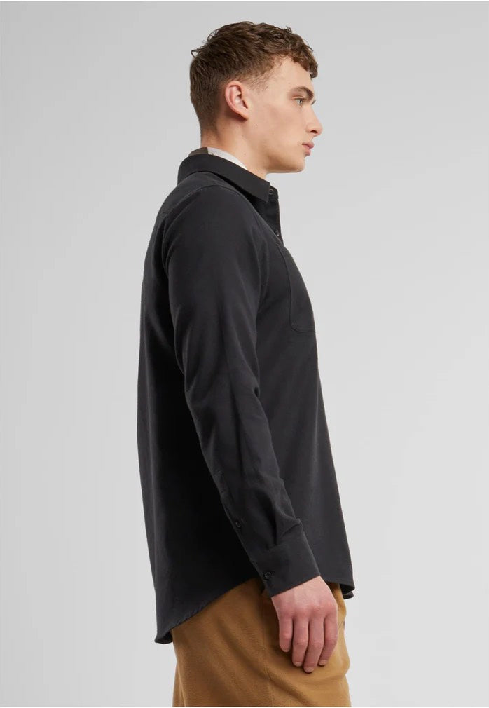 urban-classics-flanell-black-chemise-noire-homme image 5