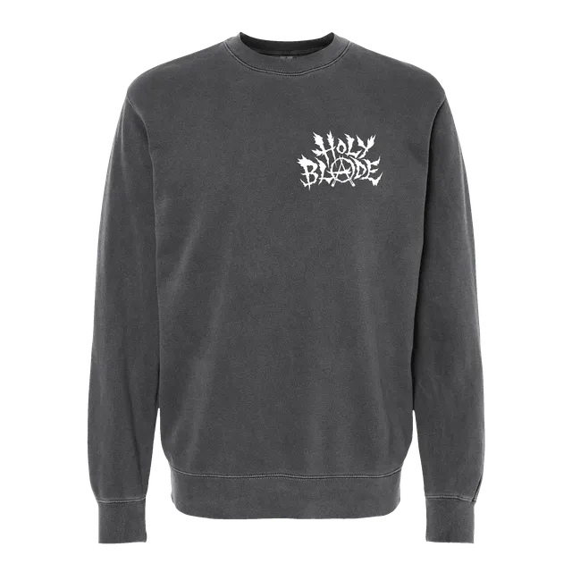 closed-casket-holy-blade-logo-brod-sweat-col-rond image 1