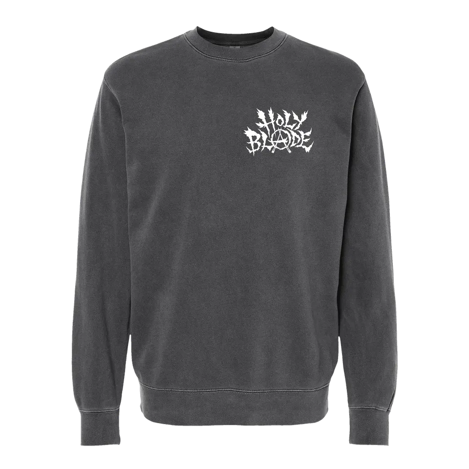 closed-casket-holy-blade-logo-brod-sweat-col-rond image 1
