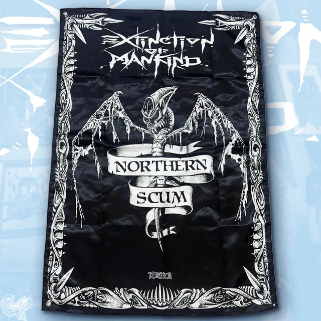 extinction-of-mankind-northern-scum-drapeau-mural-100x70cm image 1