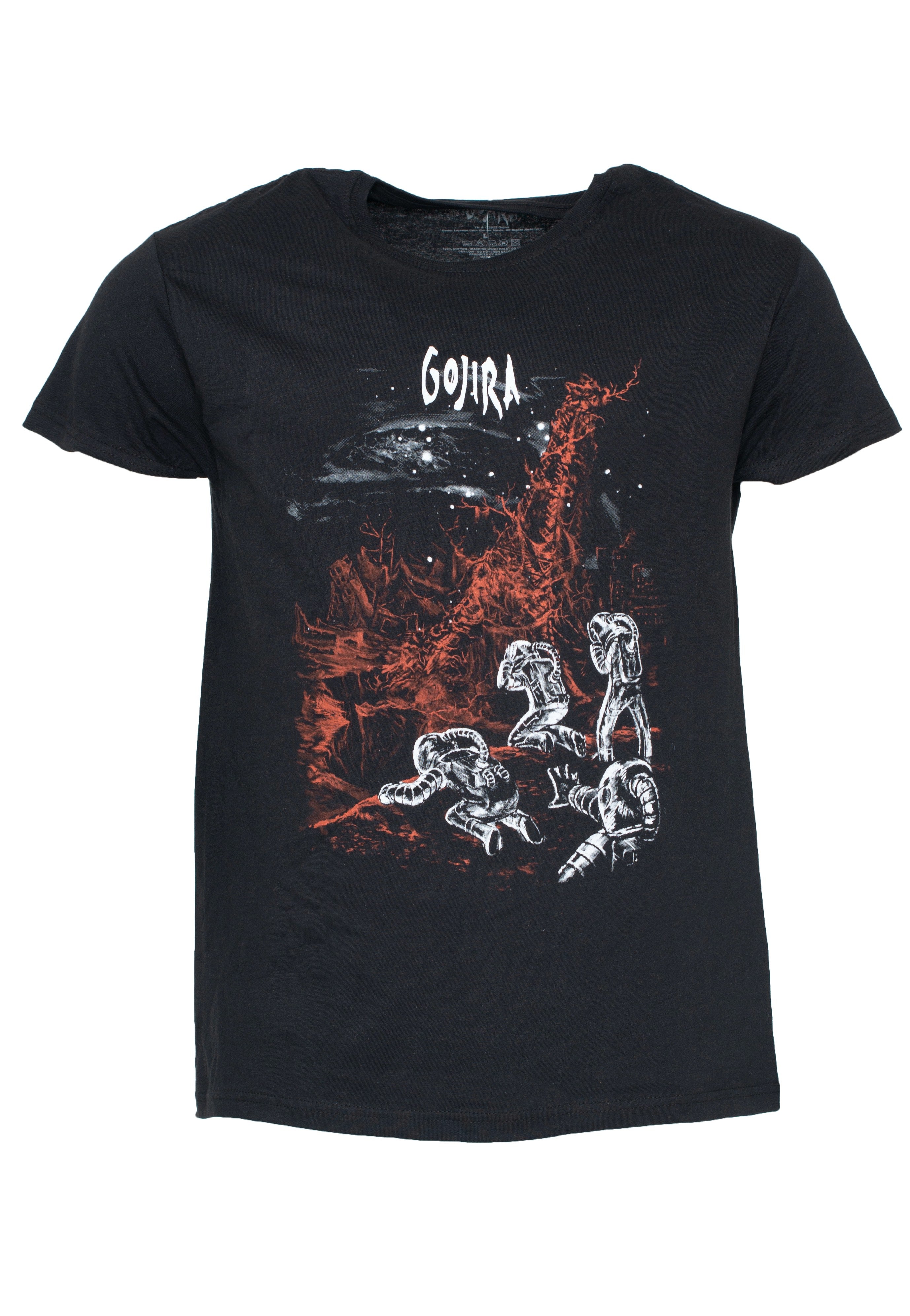 gojira-eiffel-falls-t-shirt-noir-homme-manches-courtes-taille-m image 1