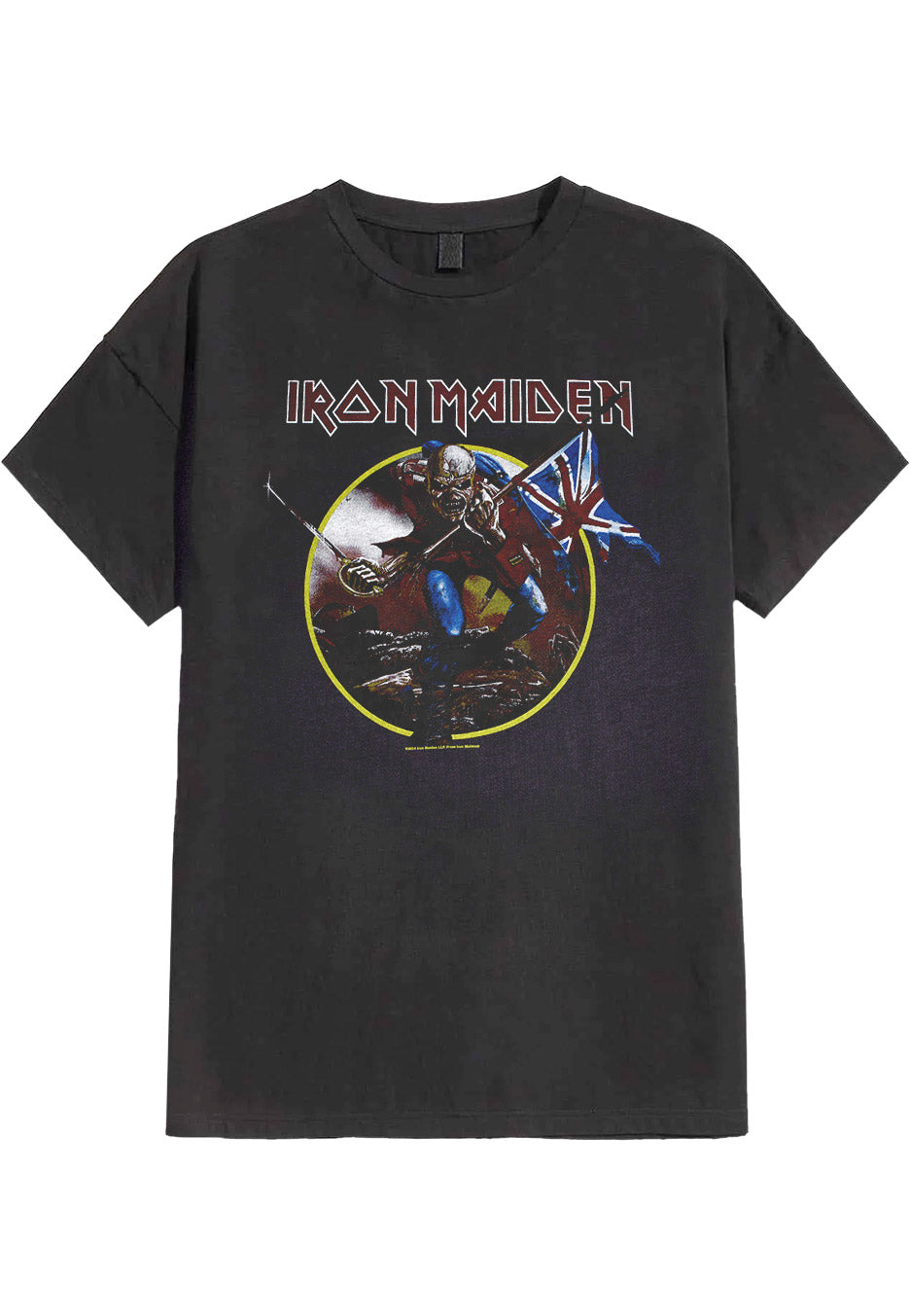 iron-maiden-the-trooper-t-shirt-charcoal-heavy-metal image 1