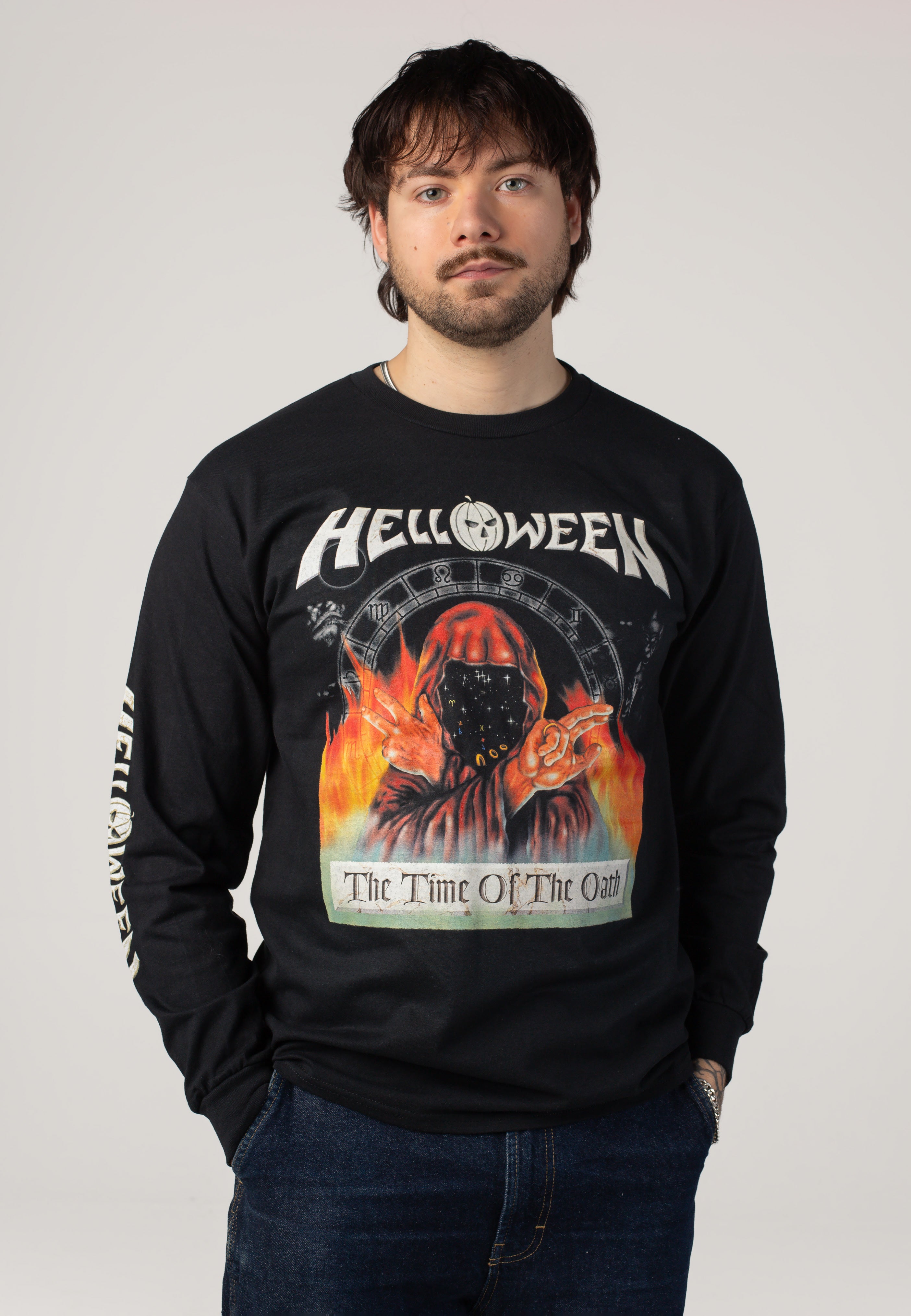 helloween-the-time-of-the-oath-manche-longue-noir image 1