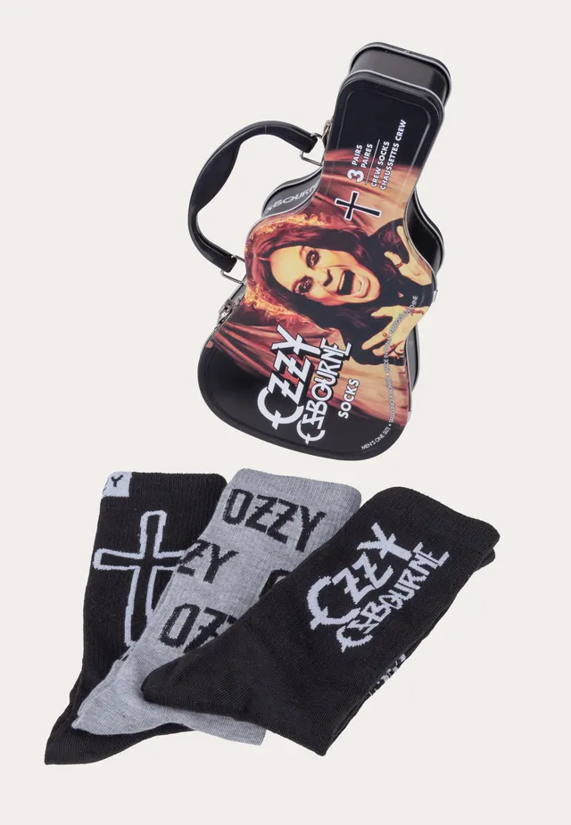 ozzy-osbourne-sock-guitar-tin-chaussettes-multicolore image 1