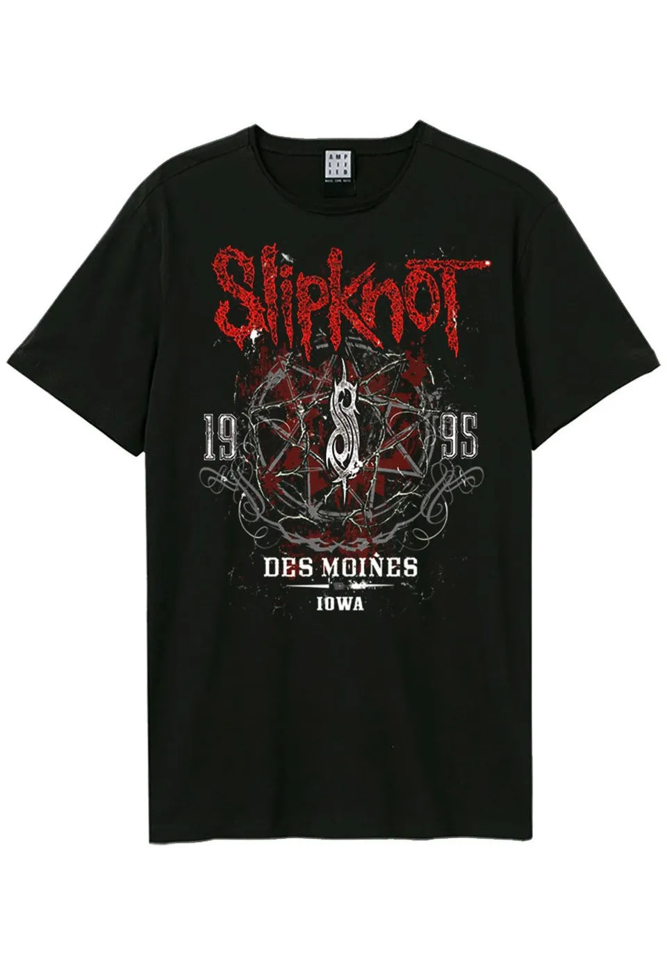 slipknot-des-moines-charcoal-t-shirt-gris-nu-metal image 1